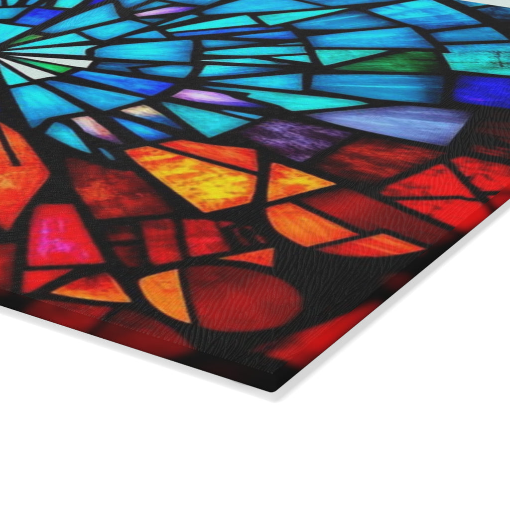 Stained Glass Cutting Board - Colorful Kitchen Decor