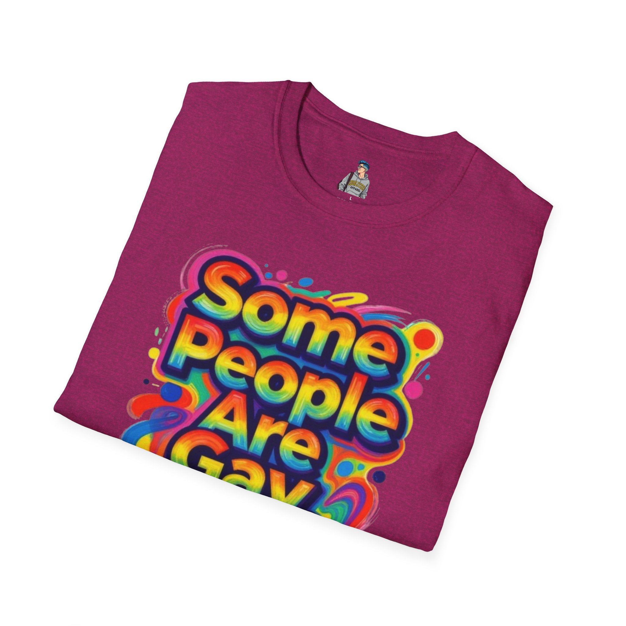 Some People Are Gay Get Over It T-Shirt — Rainbow Pride Statement Tee