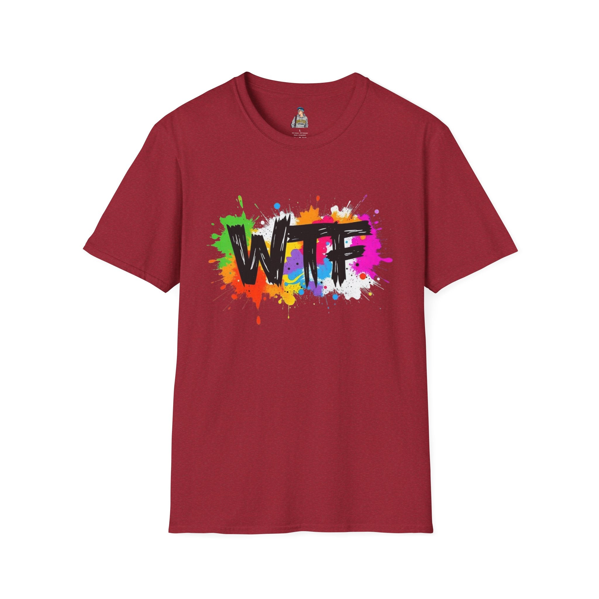 Bold Rainbow WTF Color Splash T-Shirt