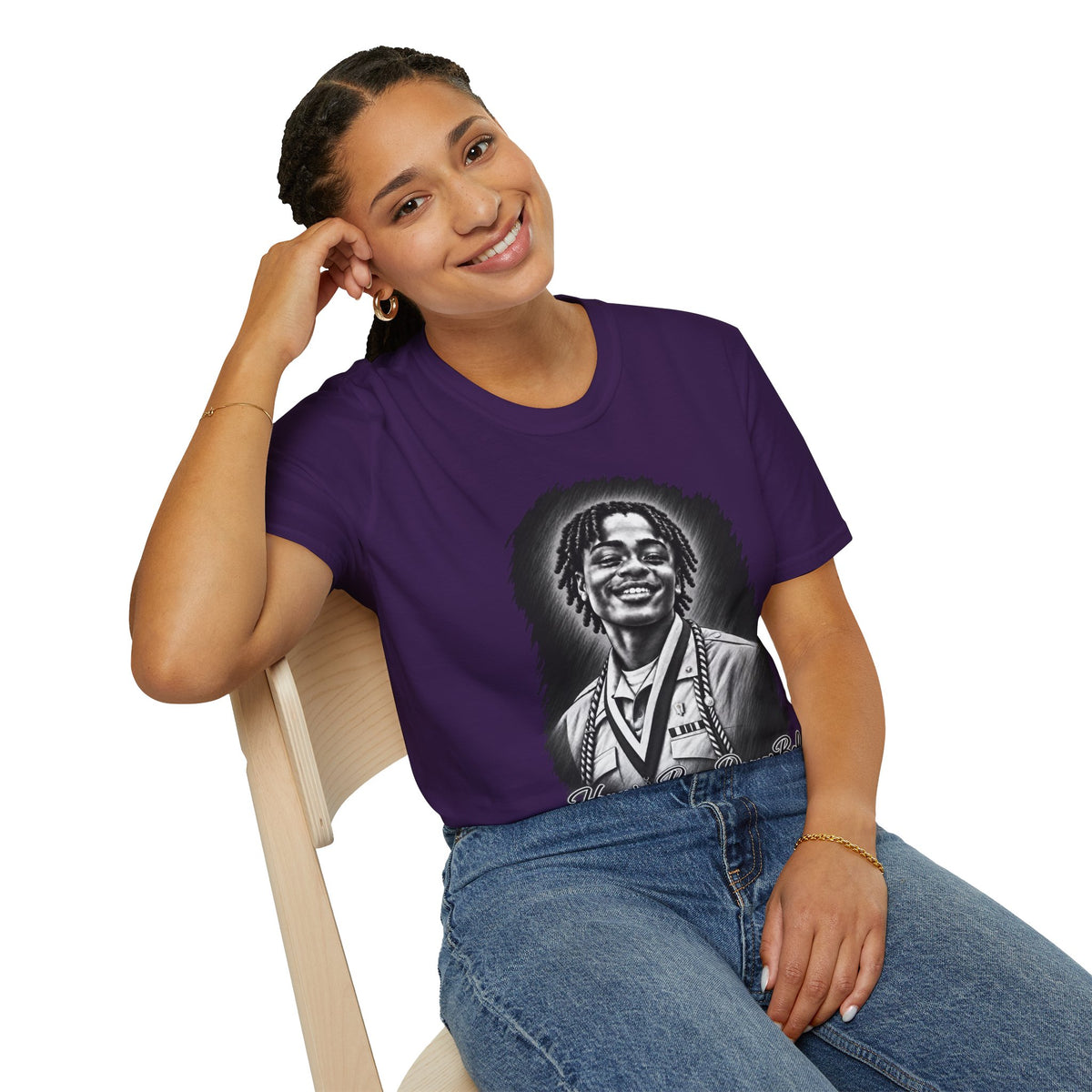 Smiling Portrait Front - In Memory of Pierre Damas Bel T-Shirt