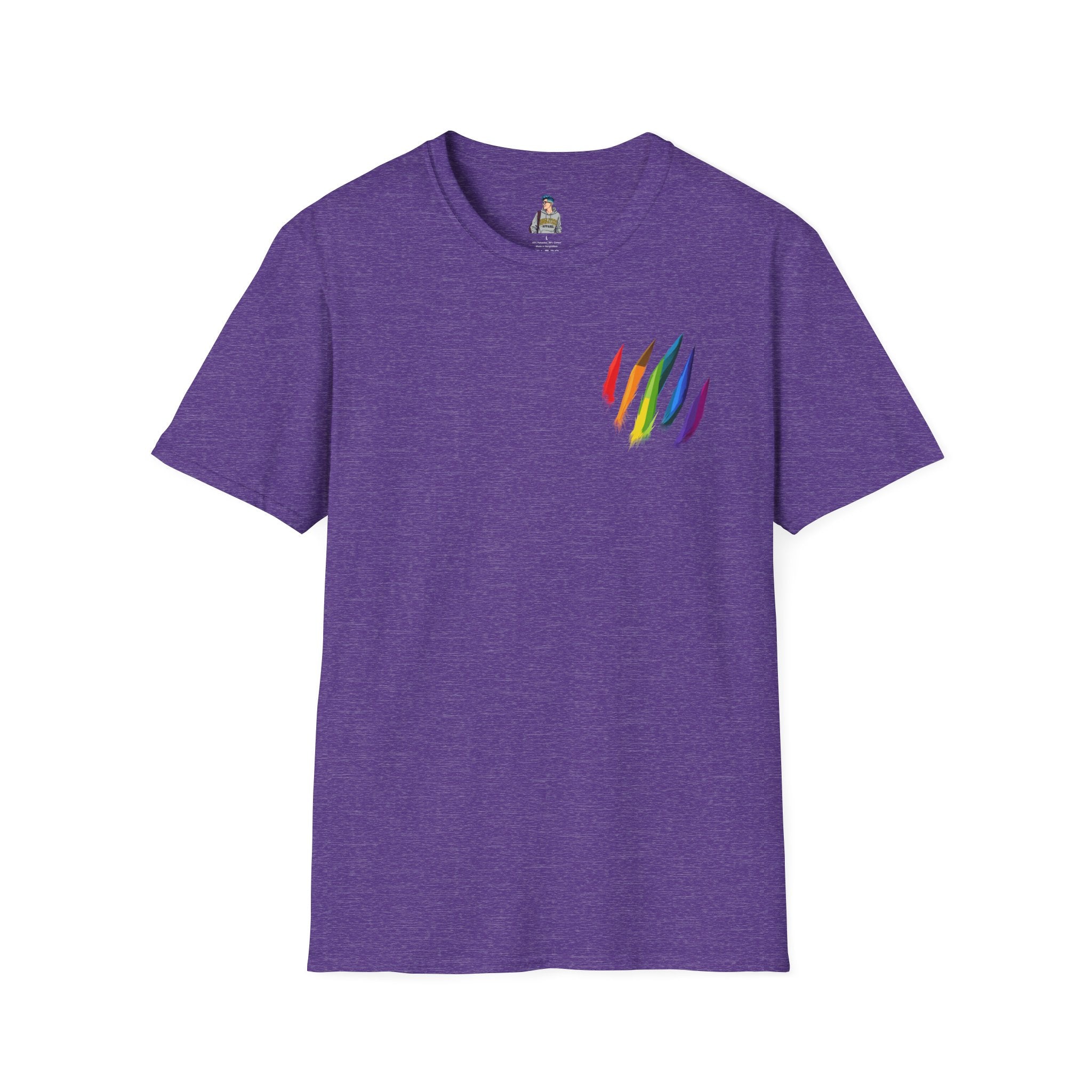 Rainbow Scratch Unisex Softstyle T-Shirt - Casual Comfort for All Occasions