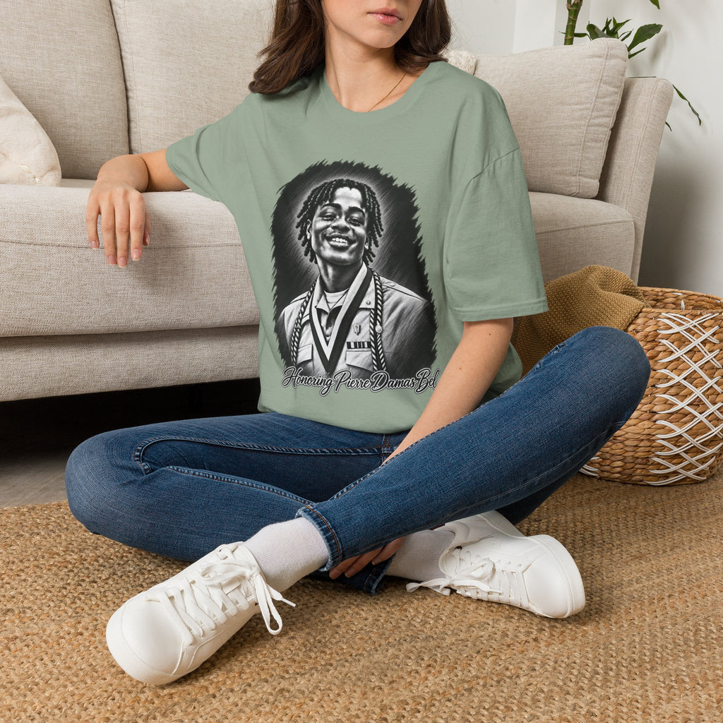 Smiling Portrait Front - In Memory of Pierre Damas Bel T-Shirt