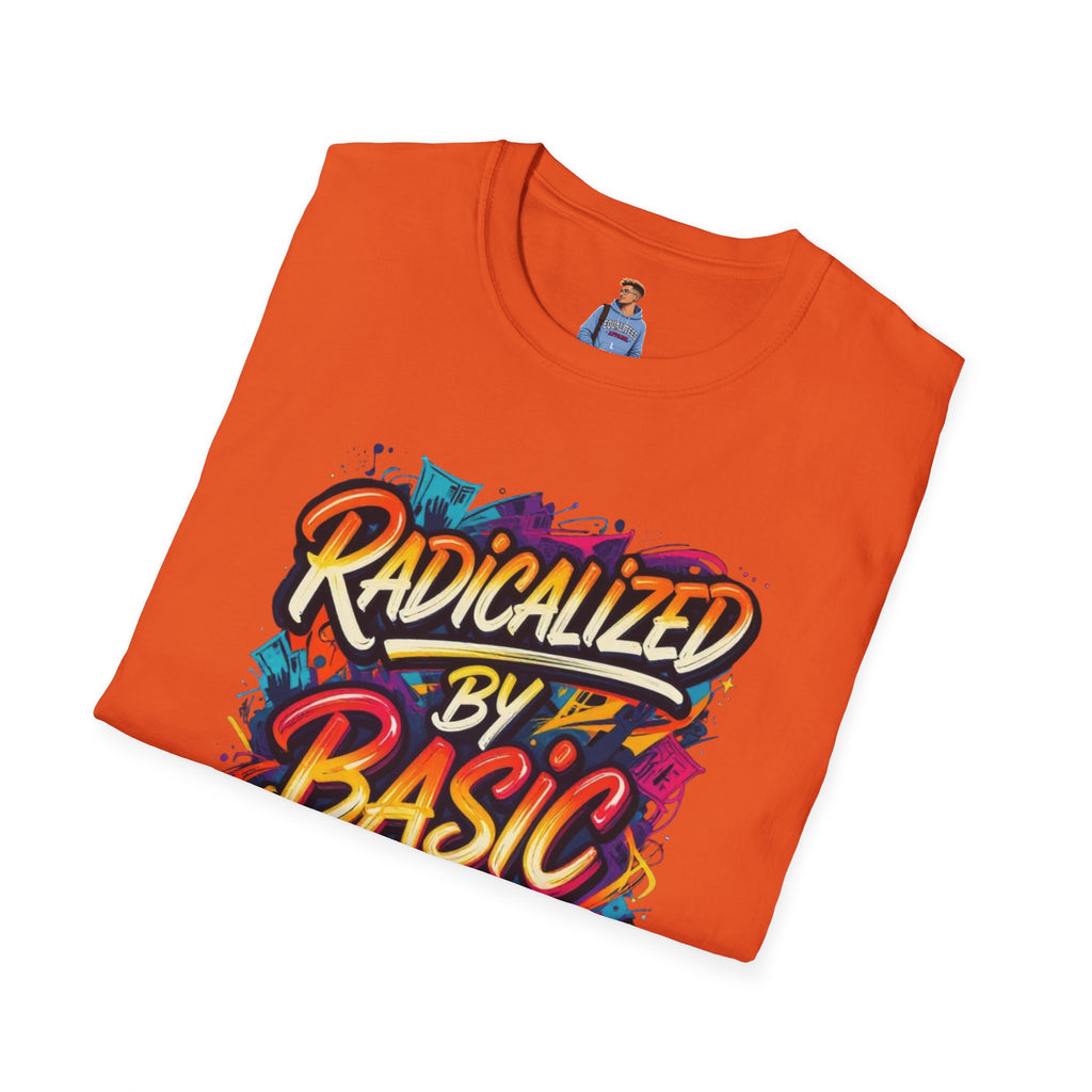 Radicalized by Basic Decency T-Shirt Colorful Graffiti Typography