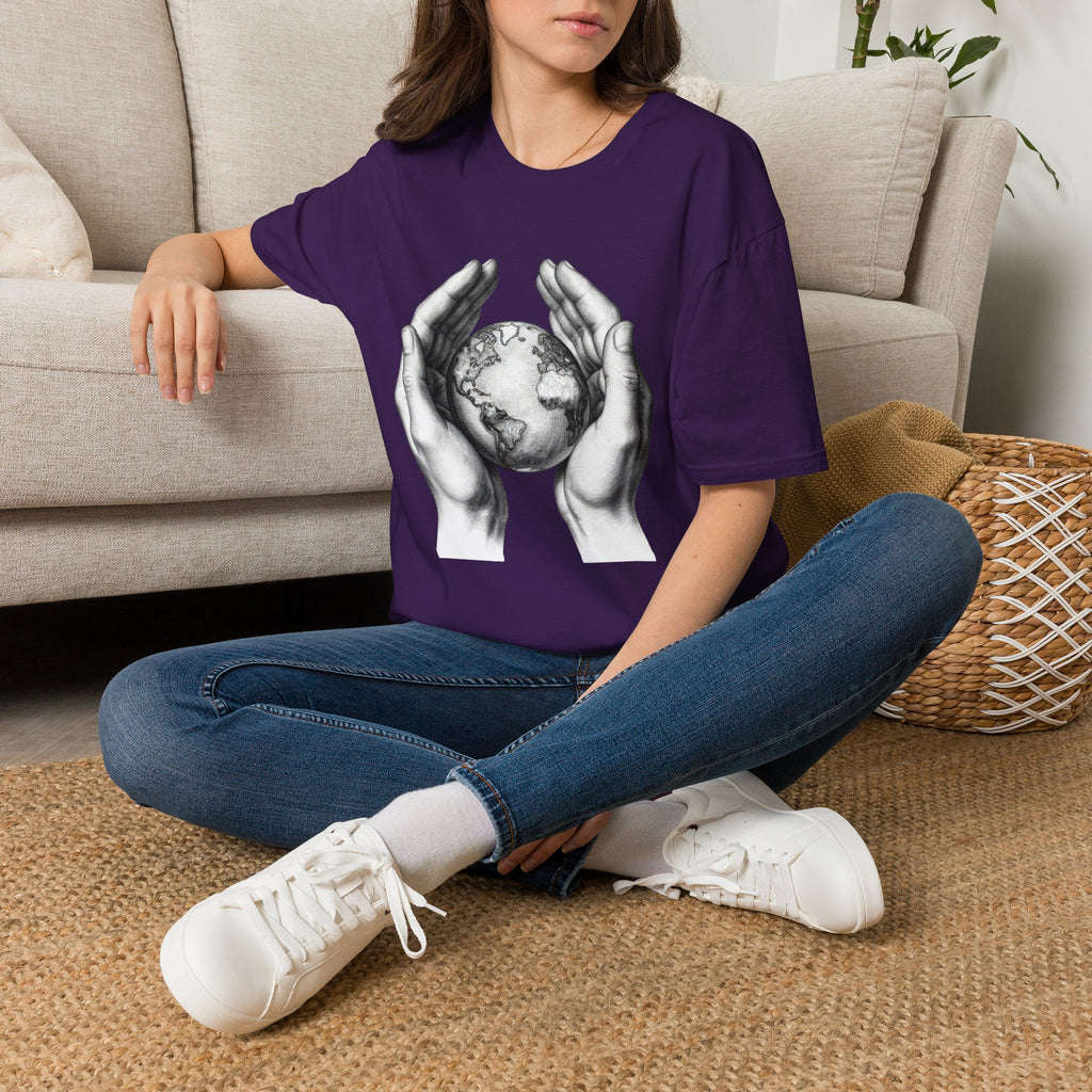 Earth in Your Hands T-Shirt — Protect the Planet Graphic Tee