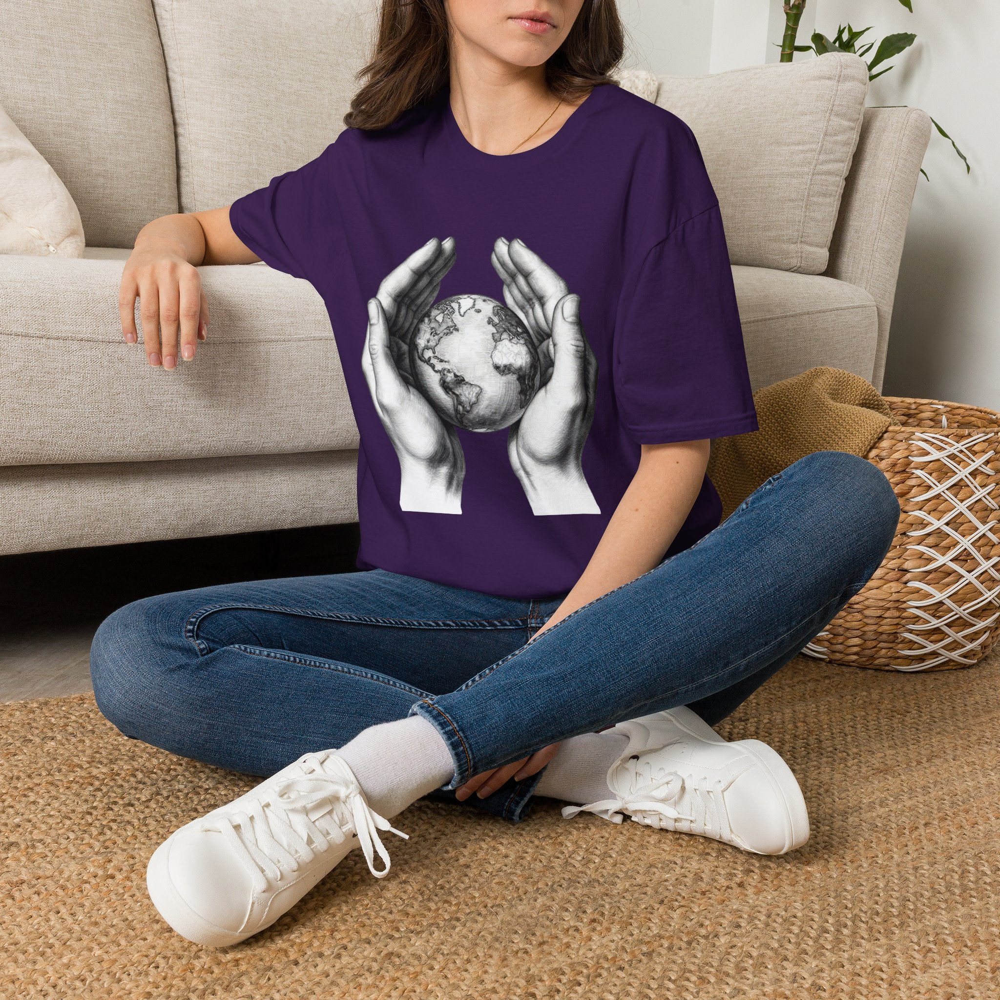 Earth in Your Hands T-Shirt — Protect the Planet Graphic Tee
