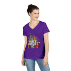 #RESIST Ladies' V-Neck T-Shirt - Empowering Activism Apparel