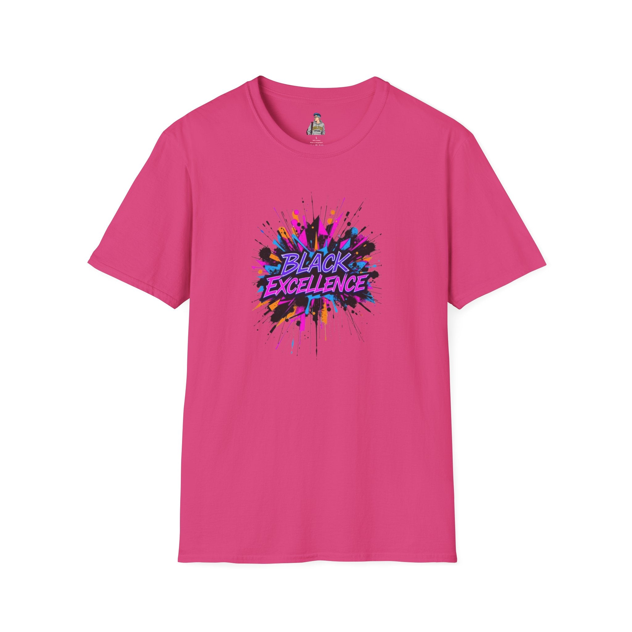Unisex Softstyle T-Shirt - Black Excellence Graphic Tee