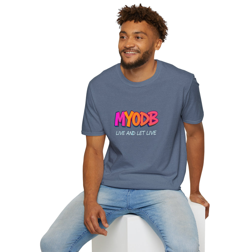 MYODB Live and Let Live T-Shirt | Unisex Softstyle Tee | Casual Streetwear