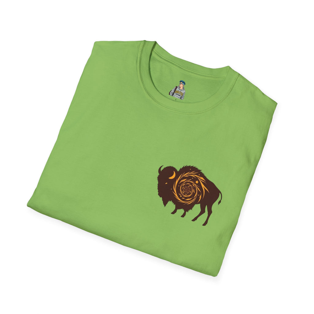 Buffalo Spiral Design Unisex Softstyle T-shirt