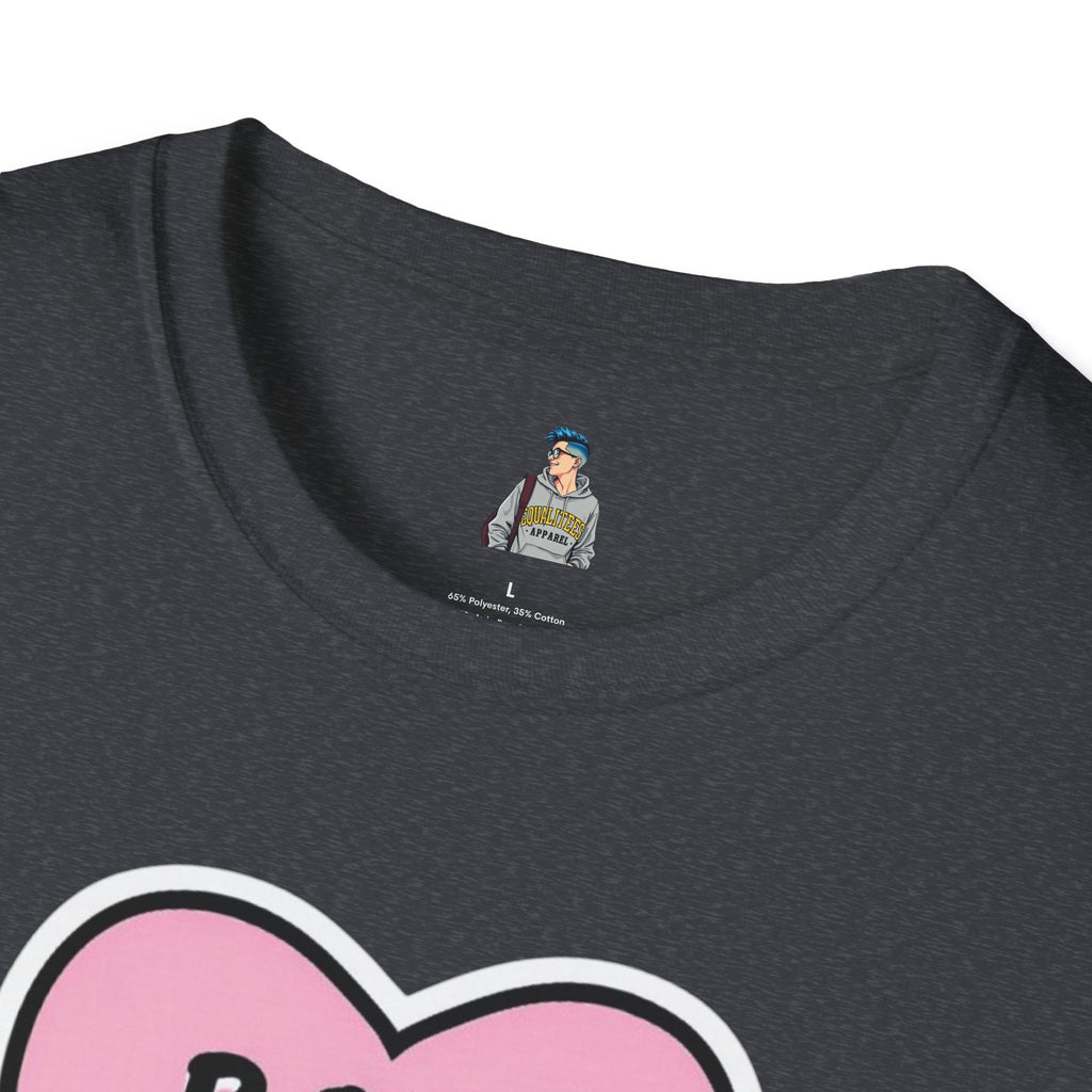 Unisex Softstyle T-Shirt - 'Boss Bitch' Heart Design - Funny Statement Tee