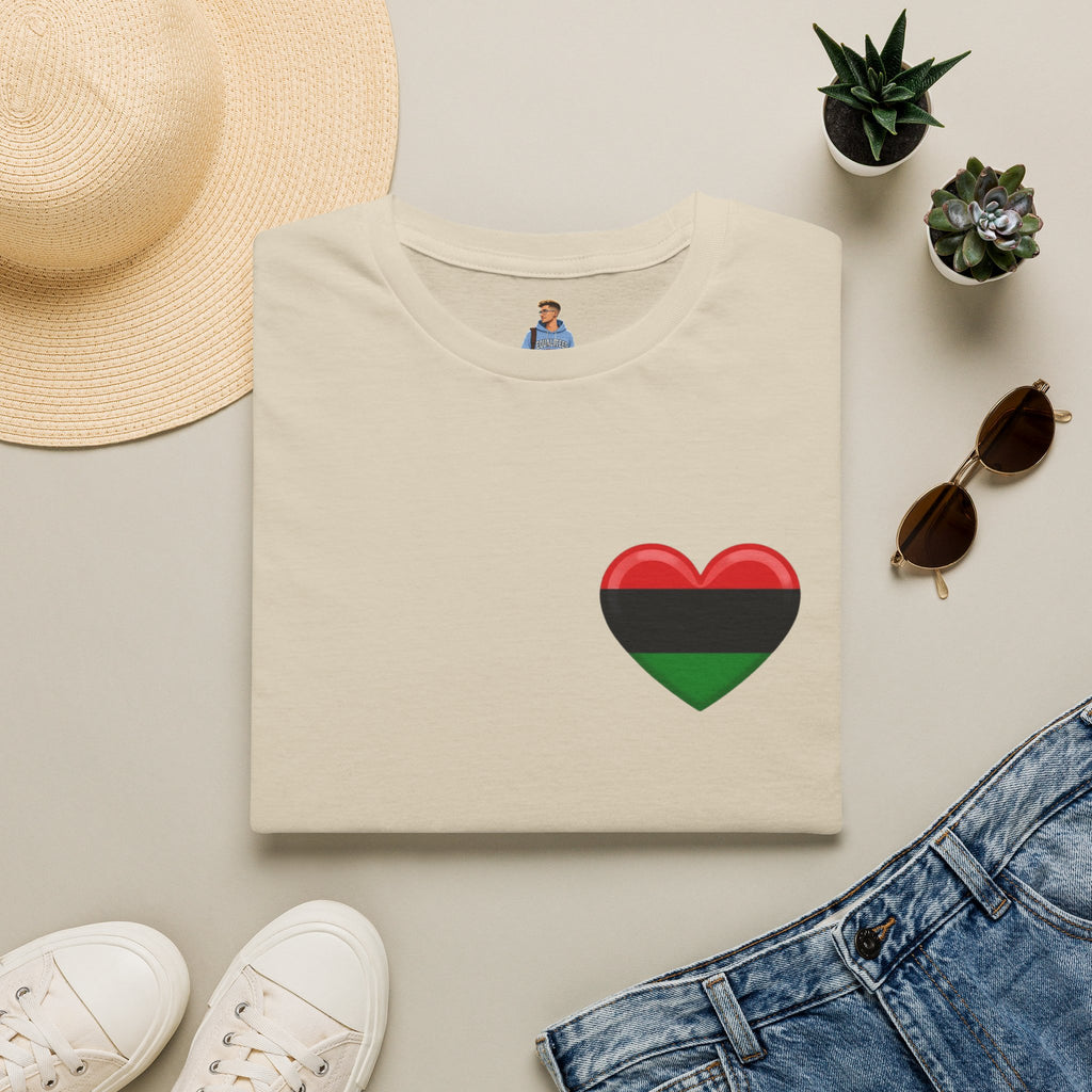 Unity and Heritage Unisex Softstyle T-Shirt with Pan-African Heart