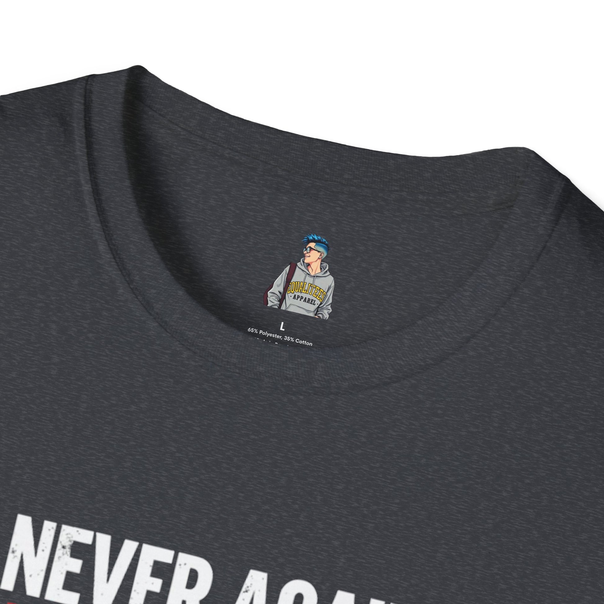 Unisex Softstyle T-Shirt - Never Again Now Means Now. For Everyone! Resist Fascism, End Genocide