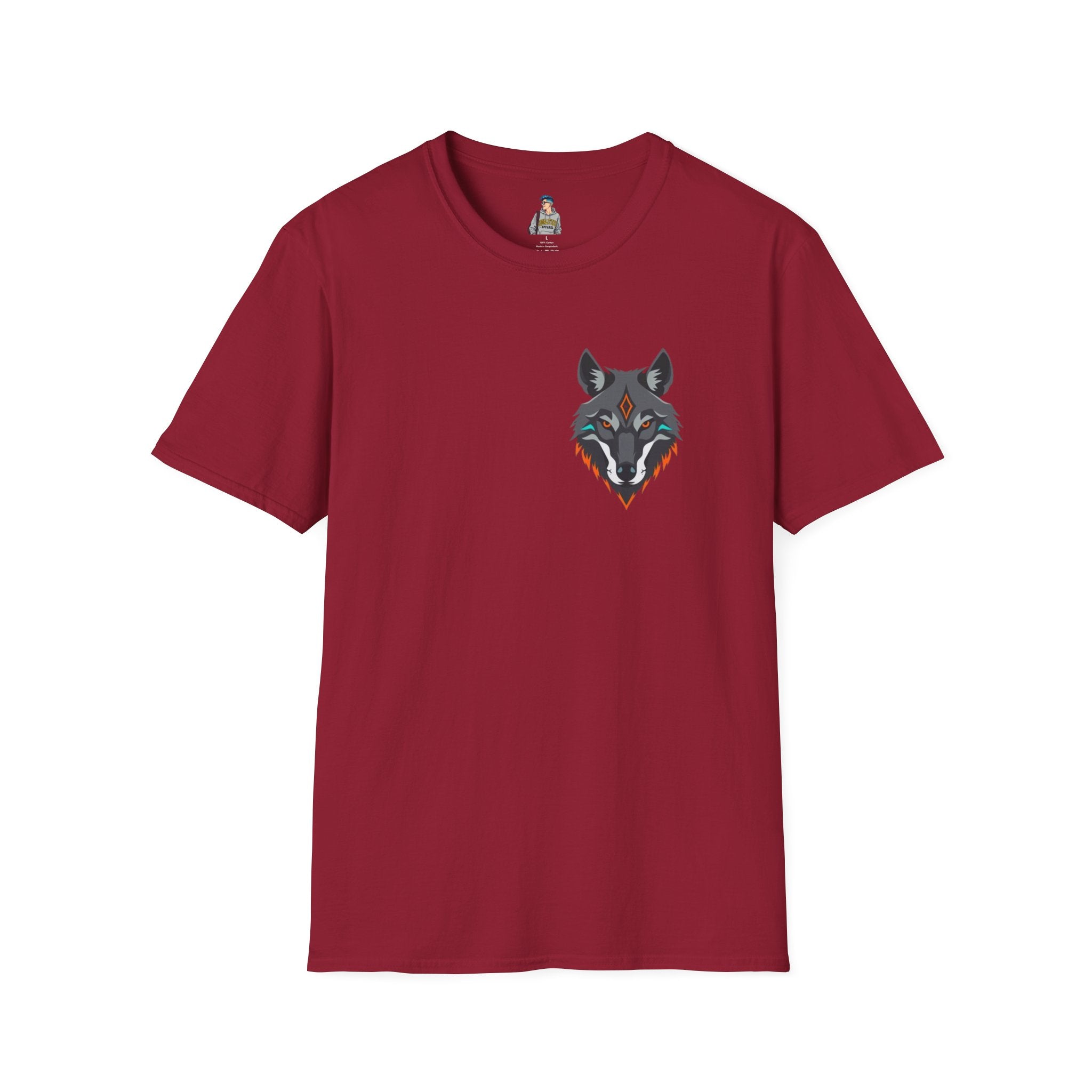 Mystical Wolf Design Unisex Softstyle T-shirt
