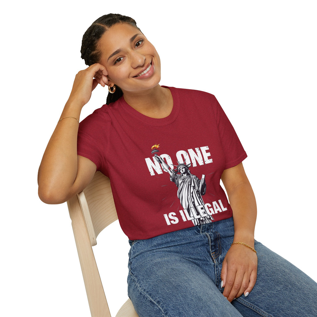 No One Is Illegal Graphic T-shirt