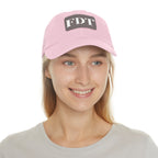 Stylish Dad Hat with FDT Leather Patch - Casual Sun Protection for Dads