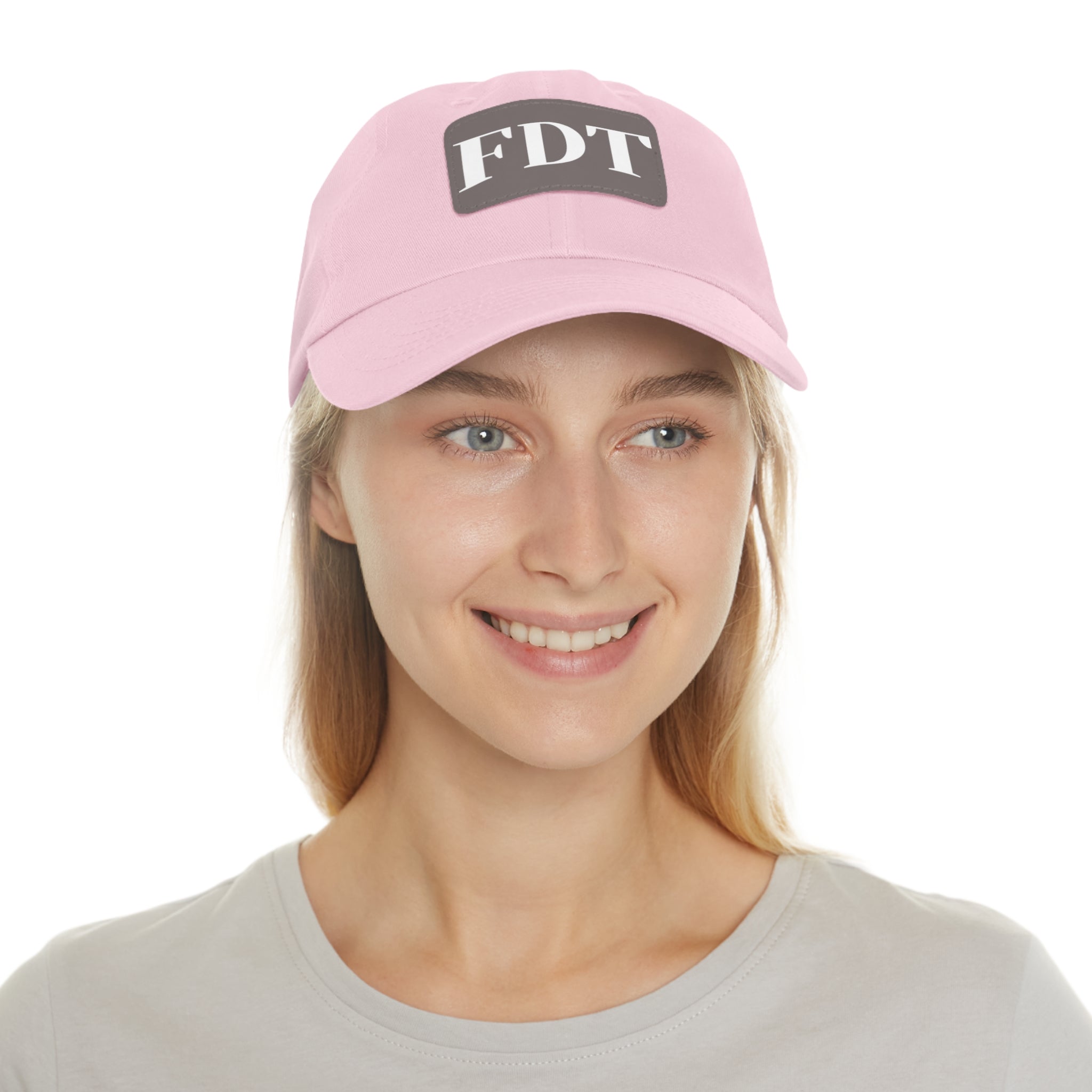 Stylish Dad Hat with FDT Leather Patch - Casual Sun Protection for Dads