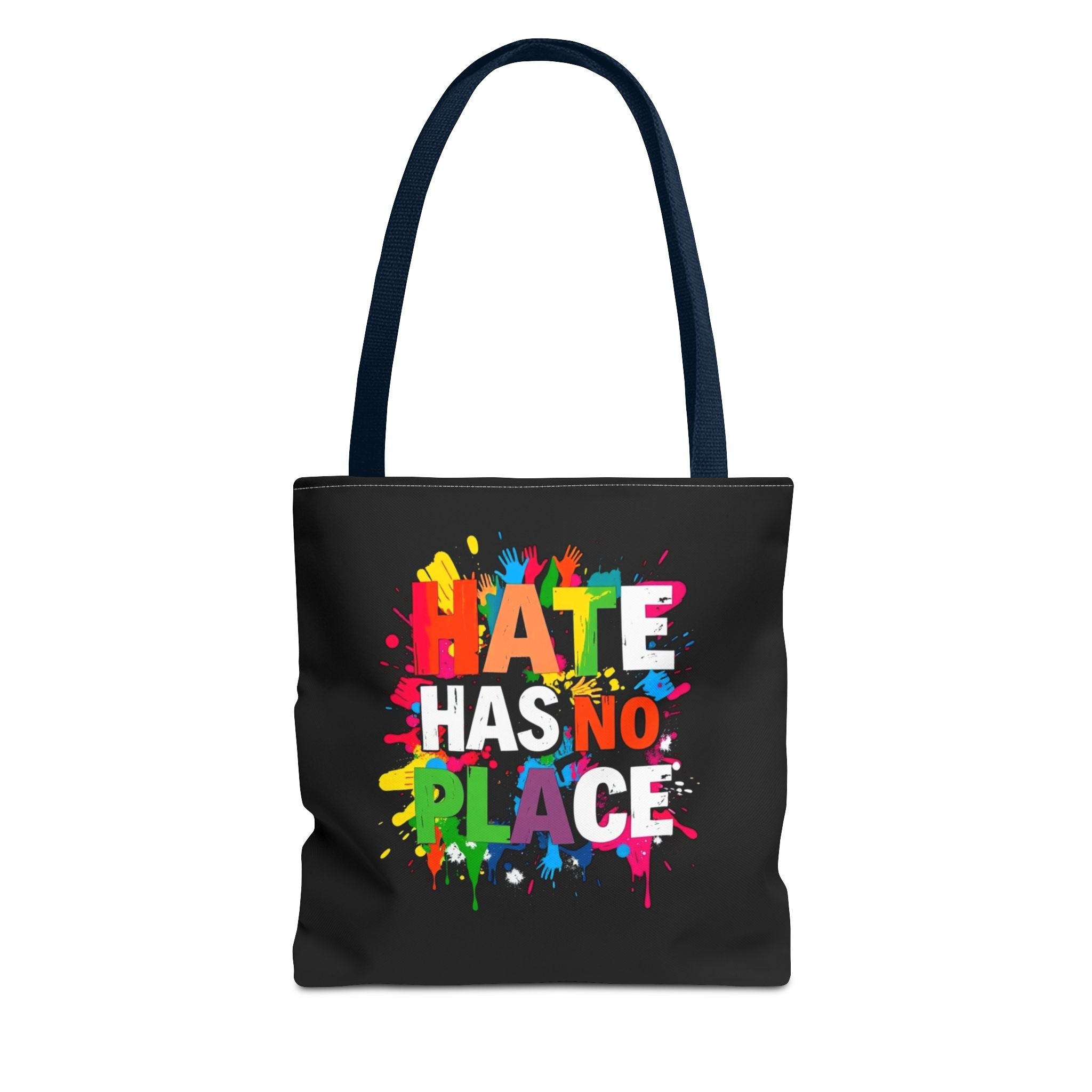 Hate Has No Place Paint Splatter Tote Bag
