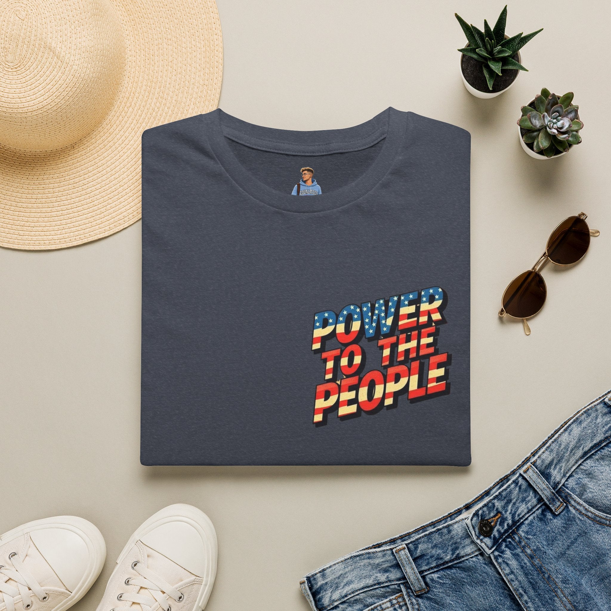 Power to the People Unisex Softstyle T-Shirt Classic Protest Tee