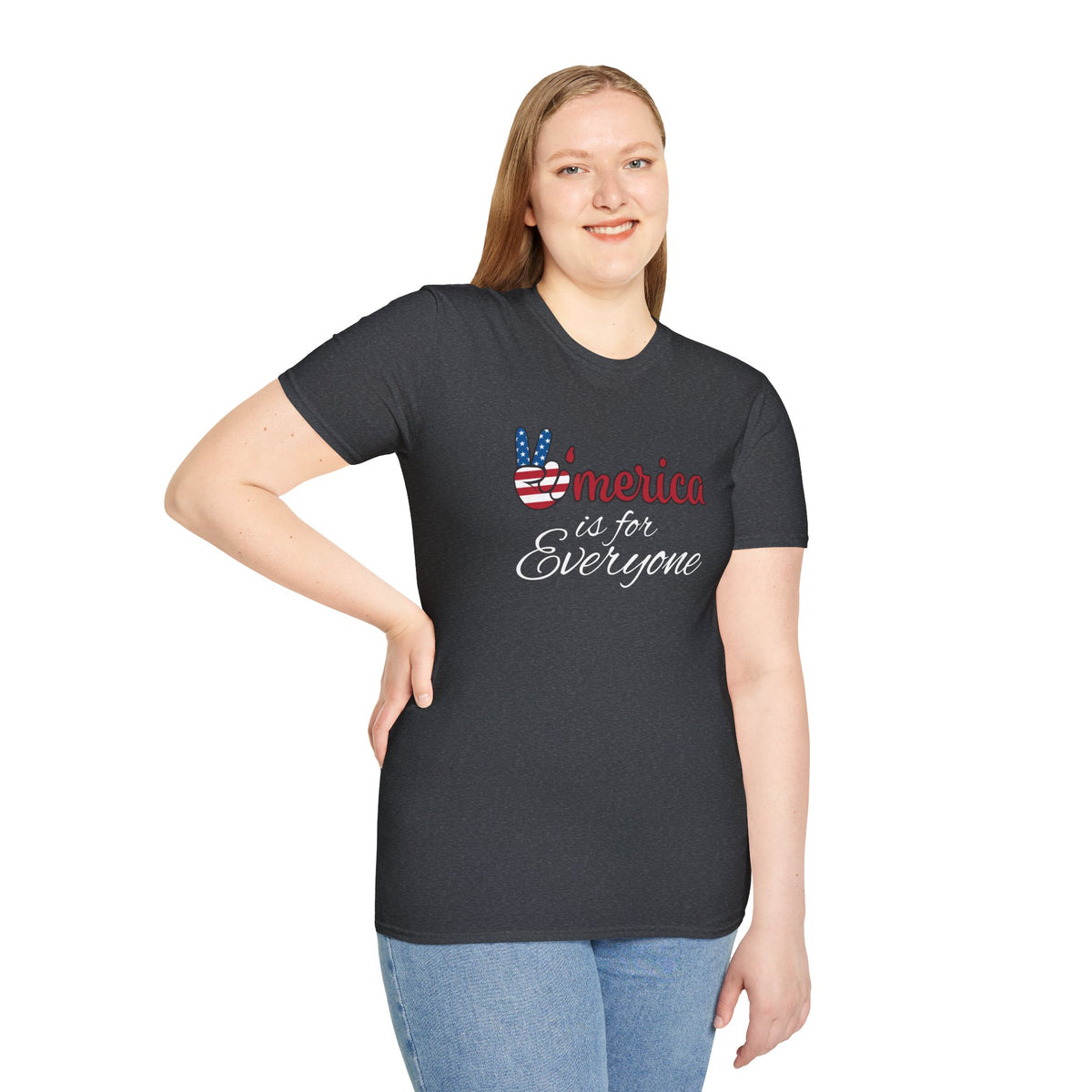 'Merica is for Everyone - Softstyle Unisex T-Shirt