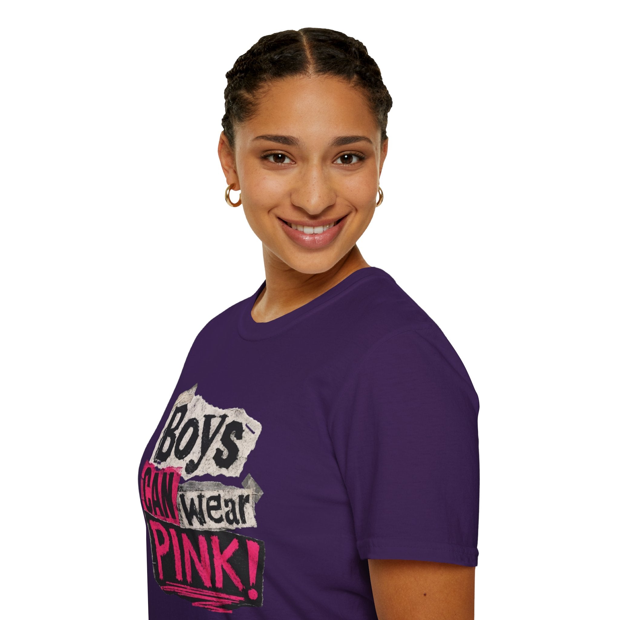 Boys Can Wear Pink T-Shirt — Bold Retro Feminist Graphic Tee