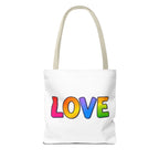 Rainbow Love Tote Bag