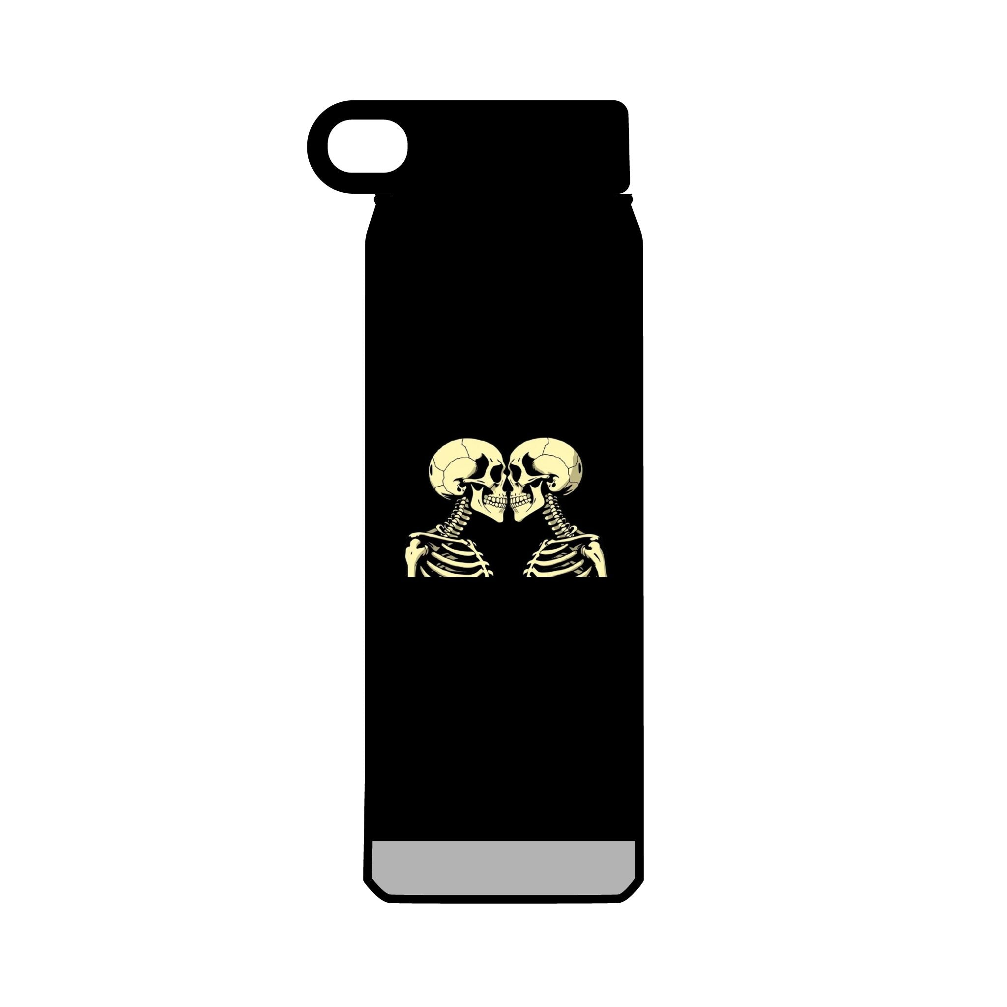 32oz Water Bottle Kissing Skeletons