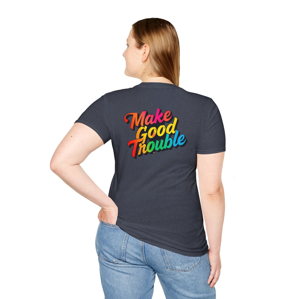 Make Good Trouble' Rainbow T-Shirt