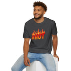 #HOT T-Shirt – Trendy Hashtag Fire Design