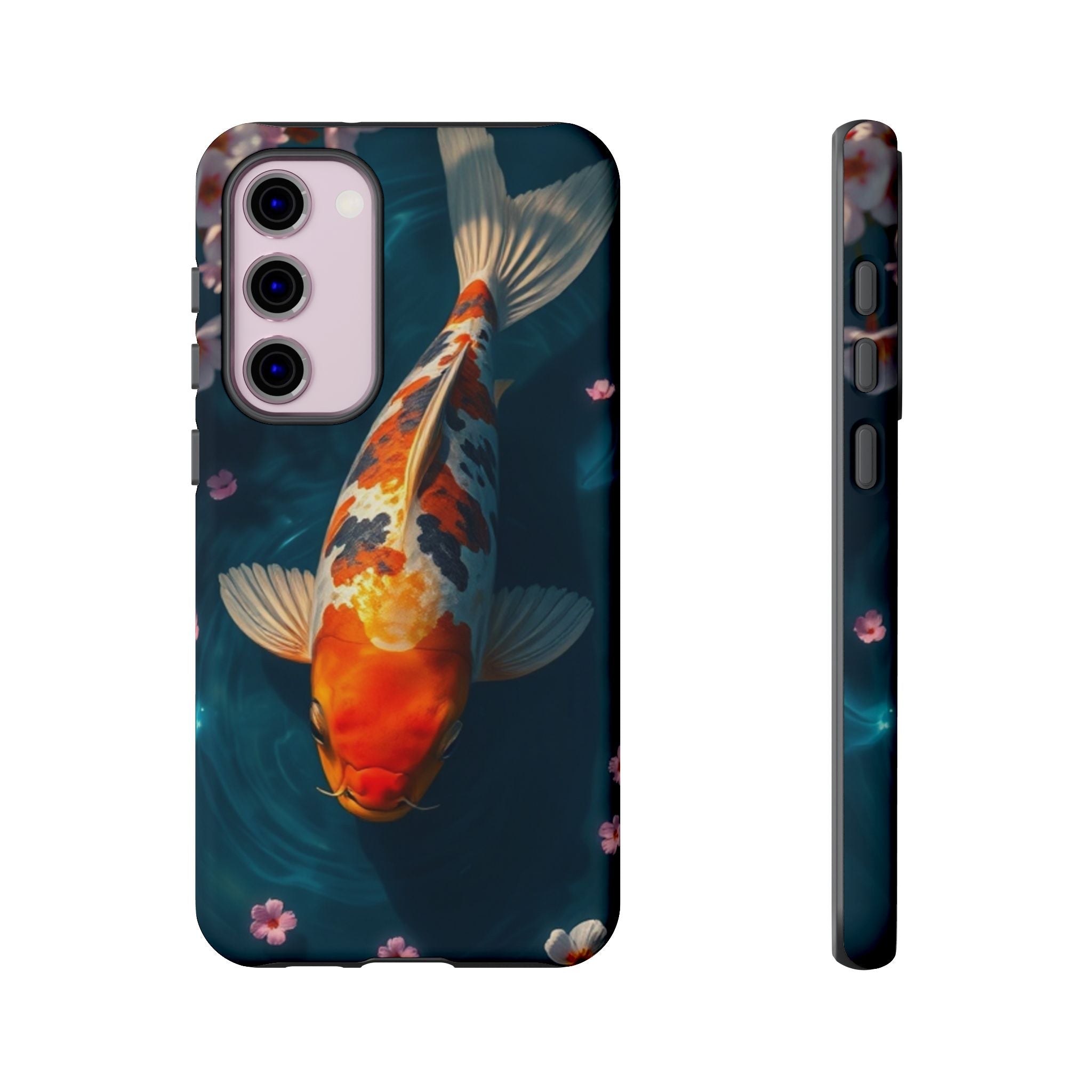 Peaceful Koi Cherry Blossom Tough Cases For Android & iPhone