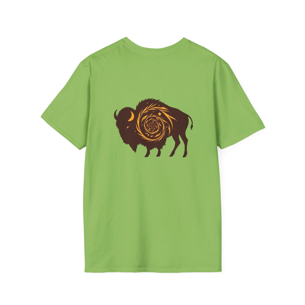 Buffalo Spiral Design Unisex Softstyle T-shirt