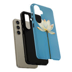 Open White Peace Lily Design Tough Case For Android & iPhone