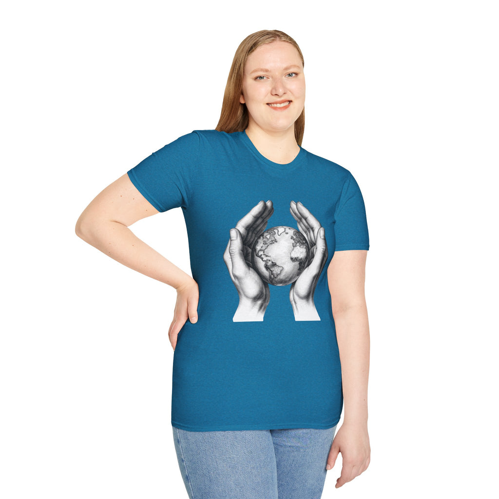 Earth in Your Hands T-Shirt — Protect the Planet Graphic Tee