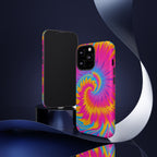 Vibrant Tie-Dye Swirl Protective Tough Case for iPhone