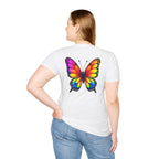 Rainbow Butterfly Cocoon Pride T-Shirt | Unisex Softstyle Tee
