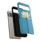 Open White Peace Lily Design Tough Case For Android & iPhone