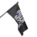 Queer Lives matter Flag - Aesthetic LGBTQ+ Banner for Celebration & Home Decor