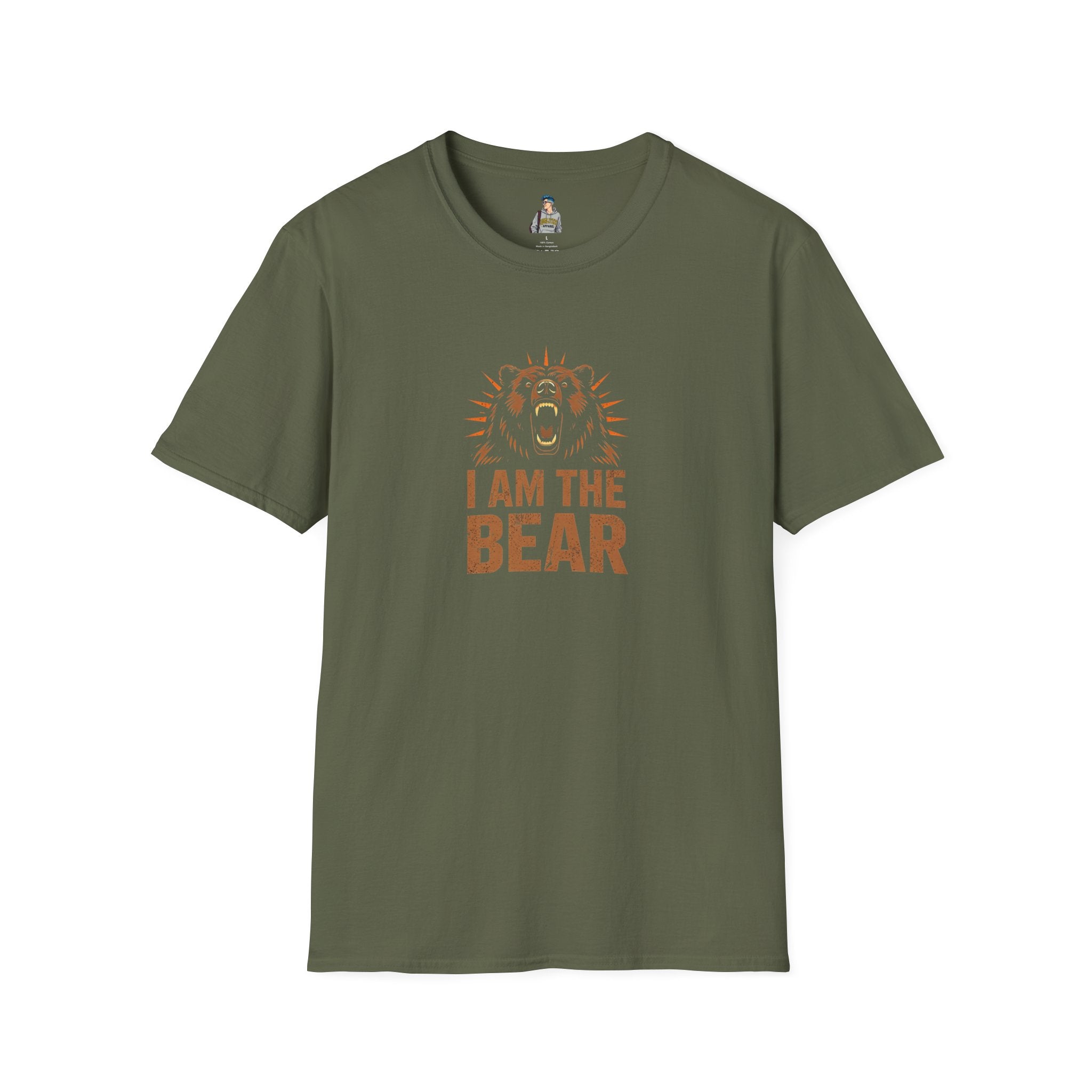 I Am The Bear, Strong Men Respect Women Unisex Softstyle T-Shirt