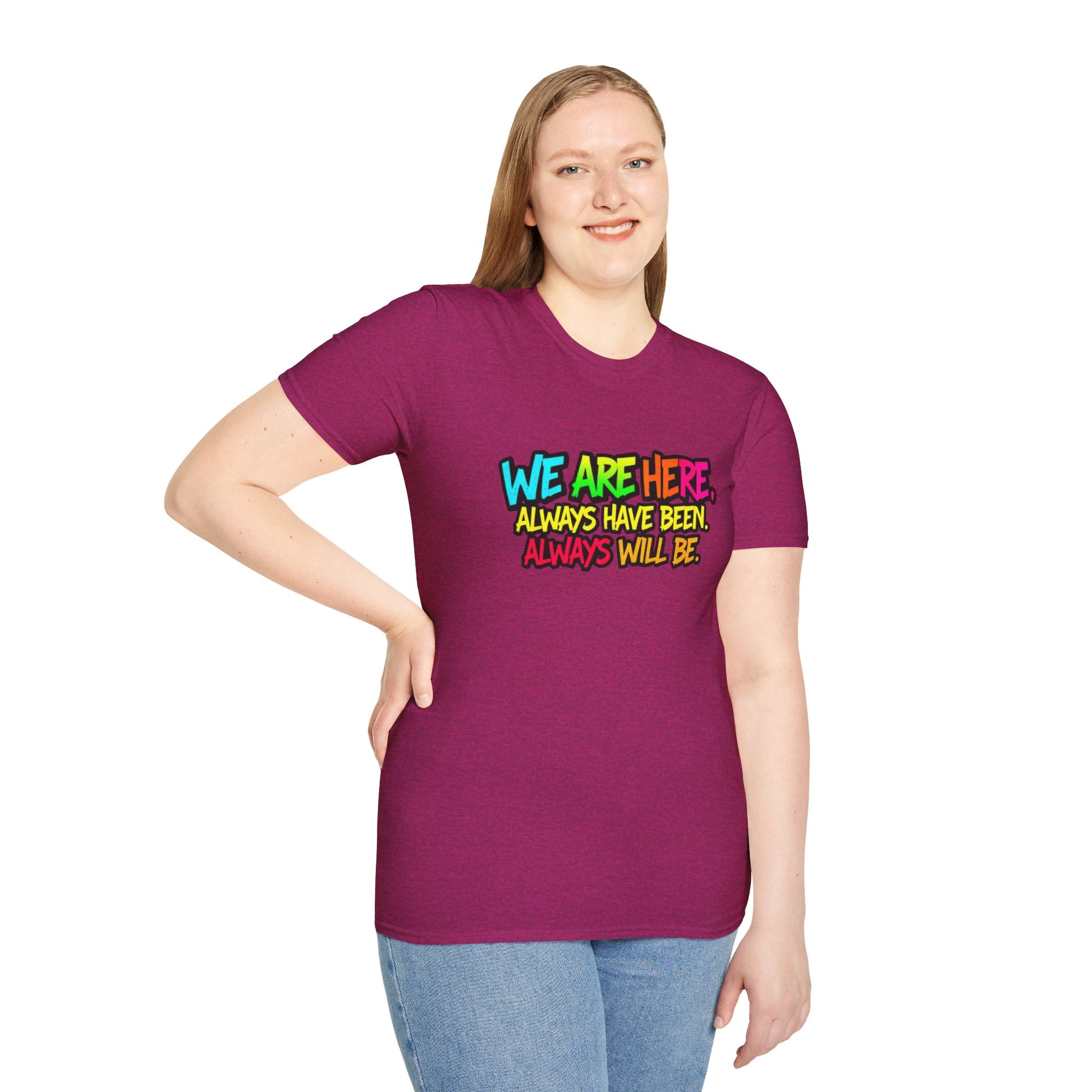 We are WHO We Are Just Leave Us tf Alone Pride Tee