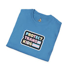 "Protect Trans Kids" Unisex Softstyle T-Shirt - Empowerment & Pride Apparel