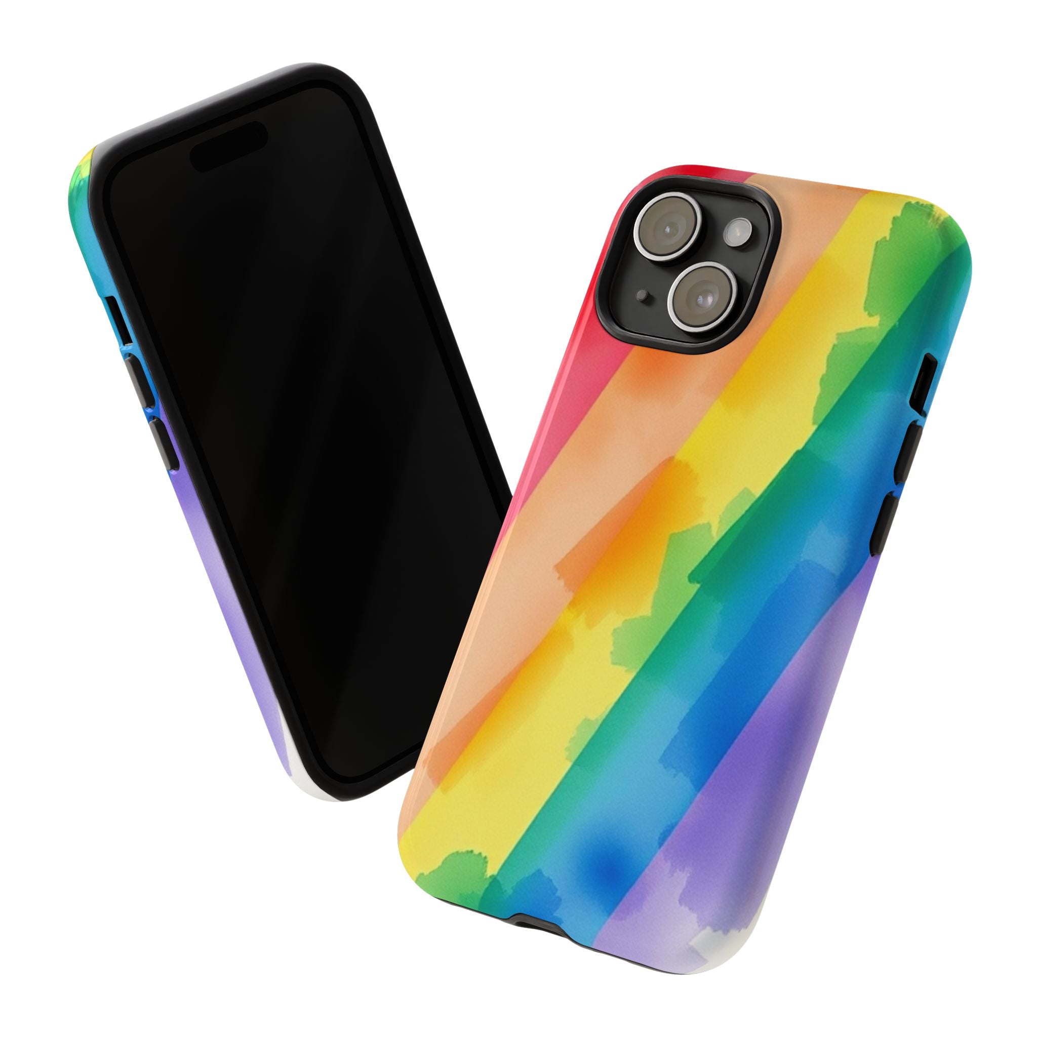 Rainbow Watercolor Art Tough Cases For Android & iPhone