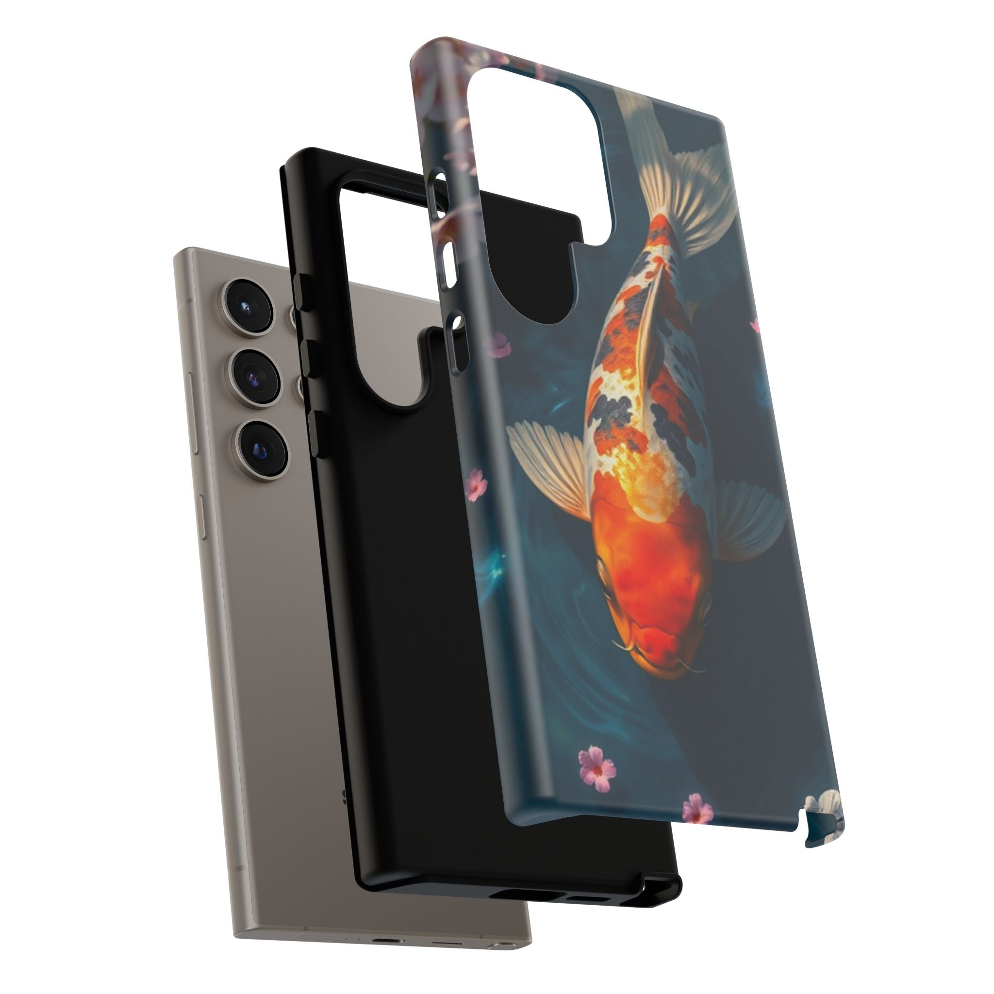Peaceful Koi Cherry Blossom Tough Cases For Android & iPhone