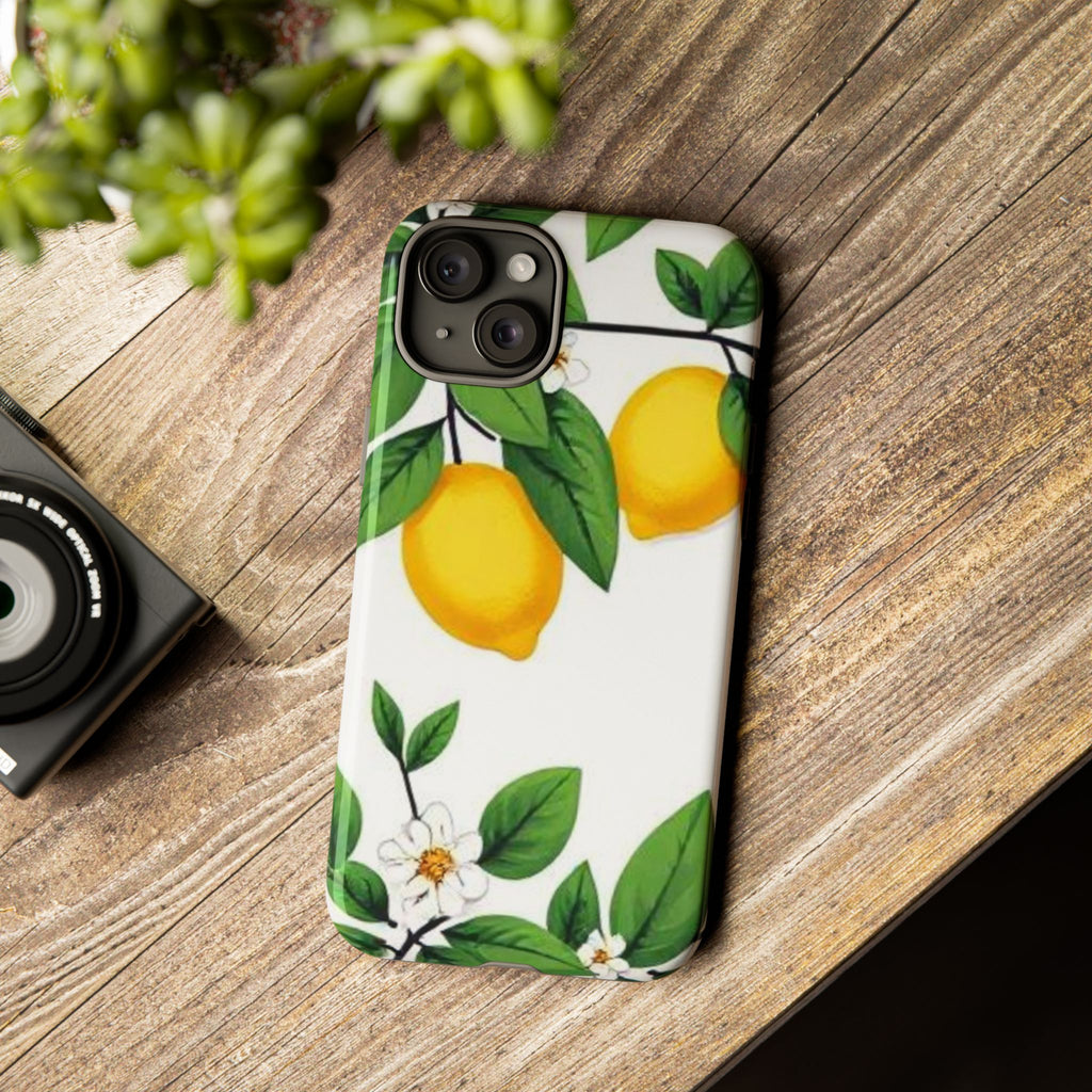 Lemon Blossom Tough Phone Case for iPhone