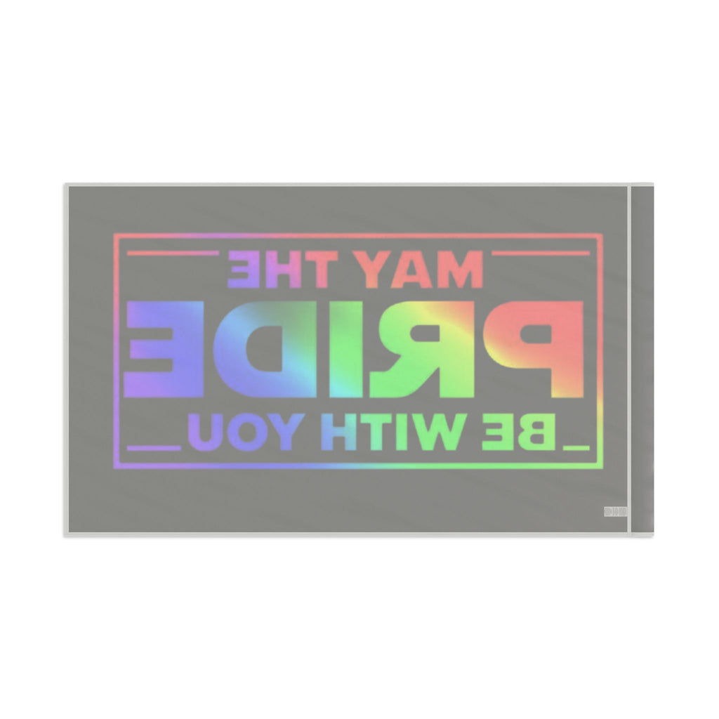 May the Pride Be With You Flag - Aesthetic LGBTQ+ Banner for Celebration & Home Decor
