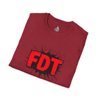 Unisex Softstyle T-Shirt with 'FDT' Graphic - Casual Streetwear for Everyday Style