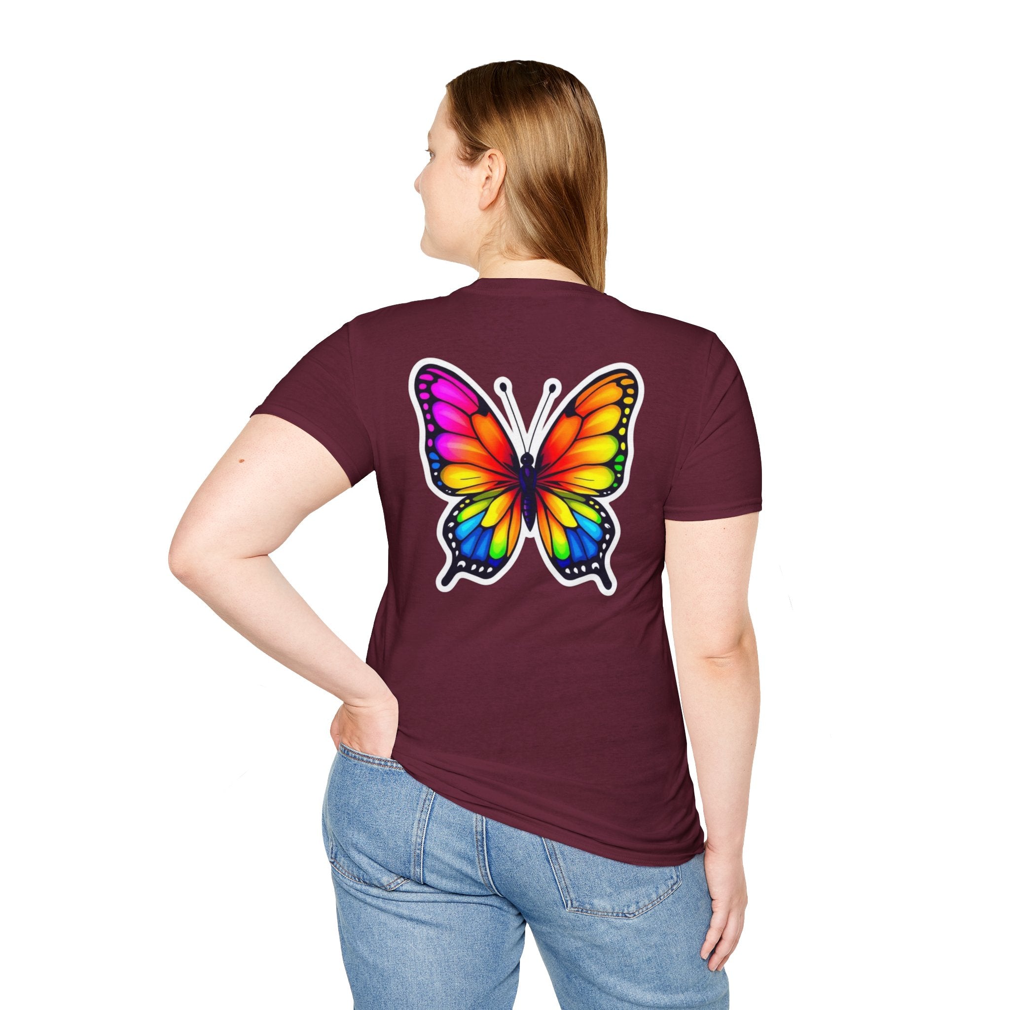 Rainbow Butterfly Cocoon Pride T-Shirt