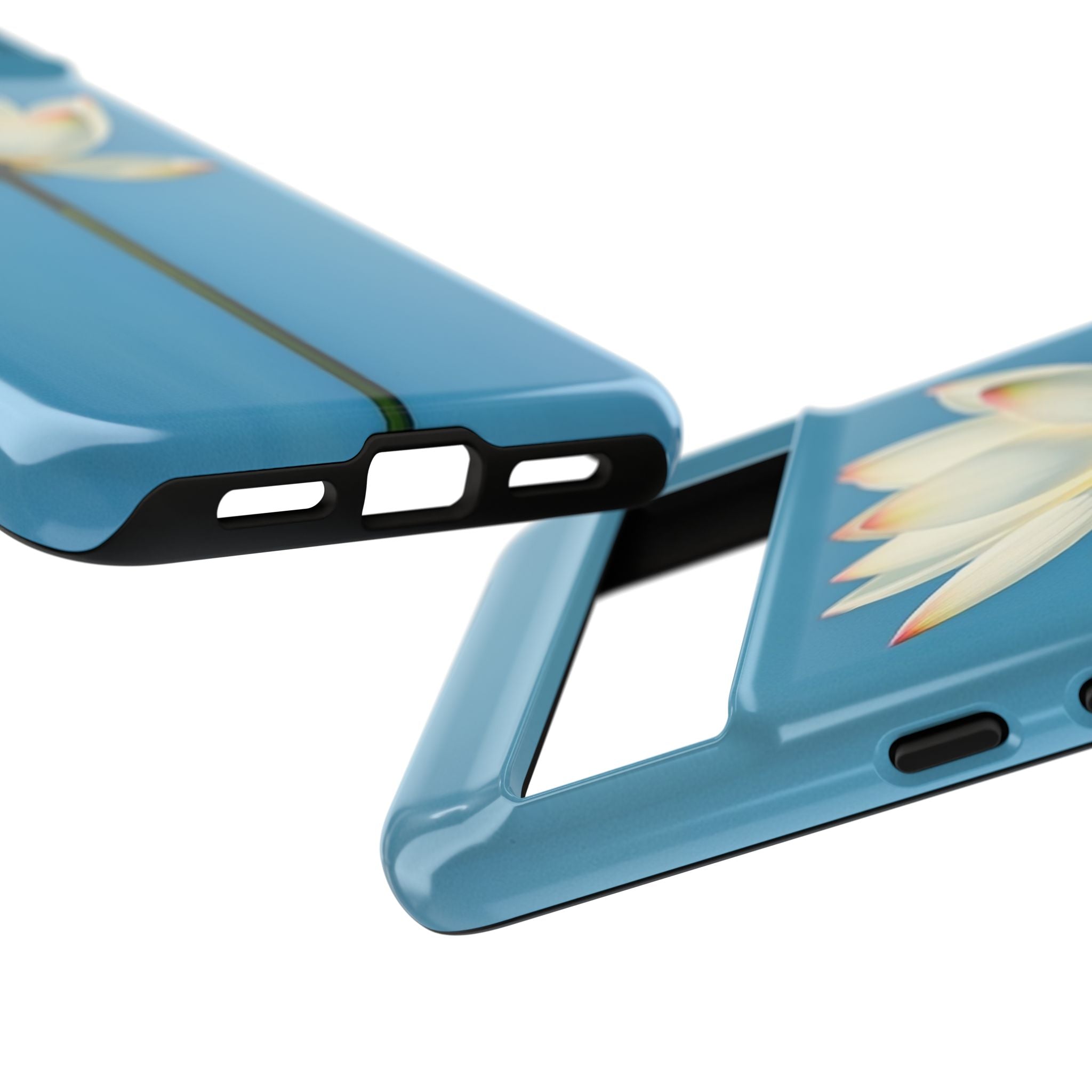 Open White Peace Lily Design Tough Case For Android & iPhone