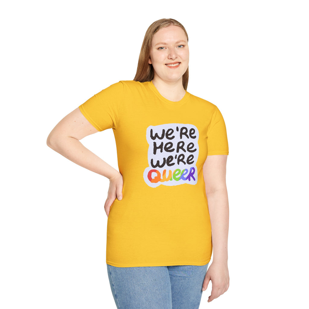 We’re Here We’re Queer Pride Tree Las Vegas T-Shirt