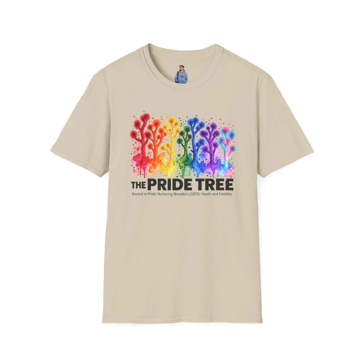 Pride Tree Las Vegas T-Shirt - Black Text