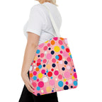 Dots and Drips over Pink Design - Tote Bag