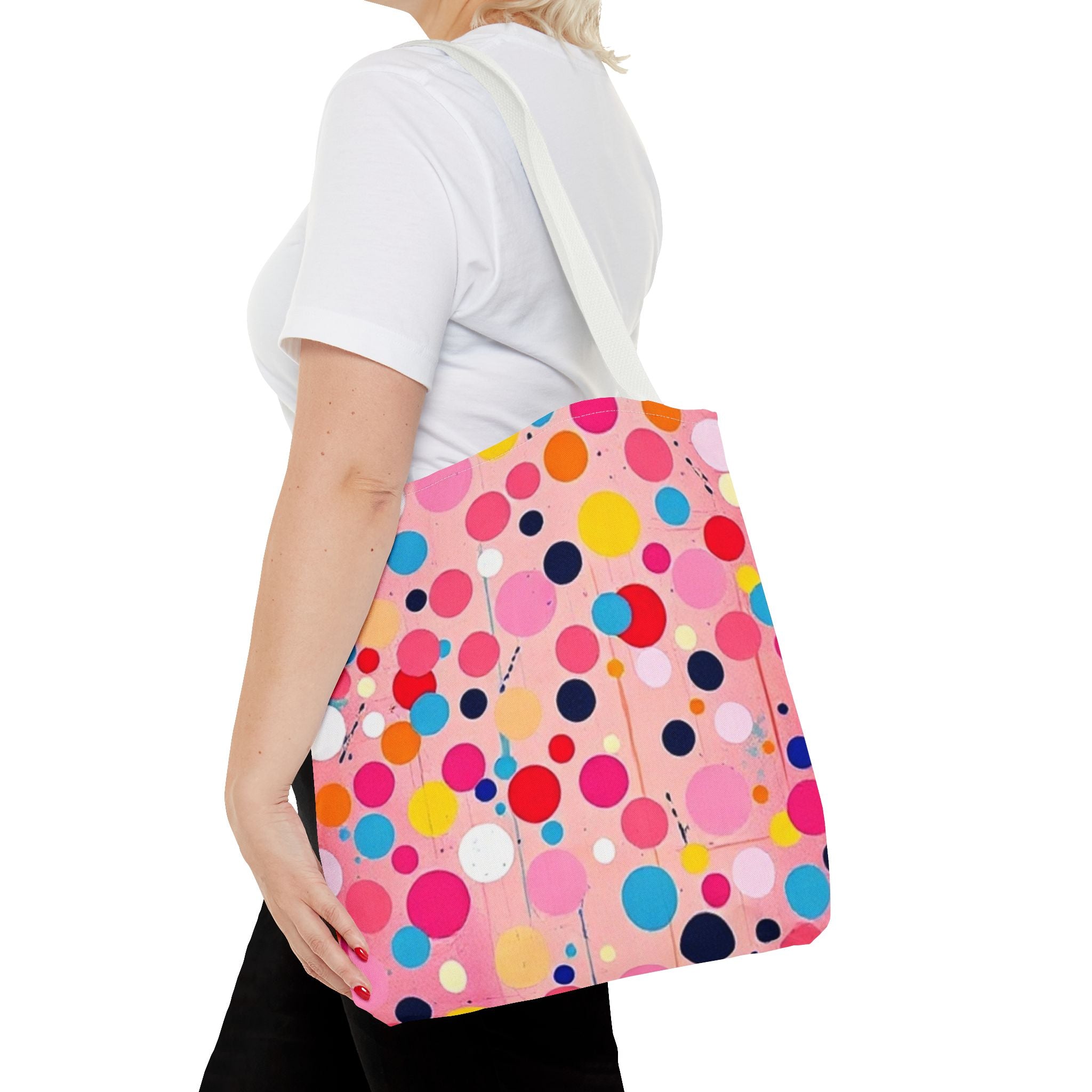 Dots and Drips over Pink Design - Tote Bag